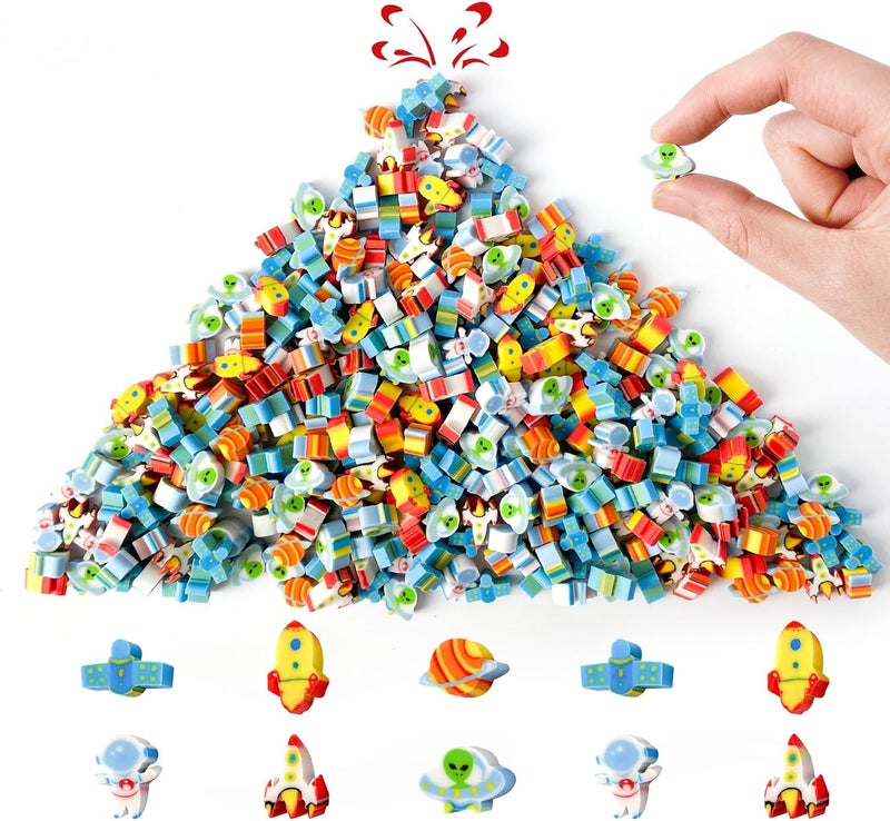 Kaemi 300 Pcs Mini Desk Pets for Kids Classroom Habitats, Cute Small Space Erasers, Little Eraser Pets for Party Favors, Classroom Prizes, Carnival Gifts and School Supplies - Image 1